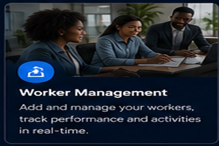Business team using a CRM together